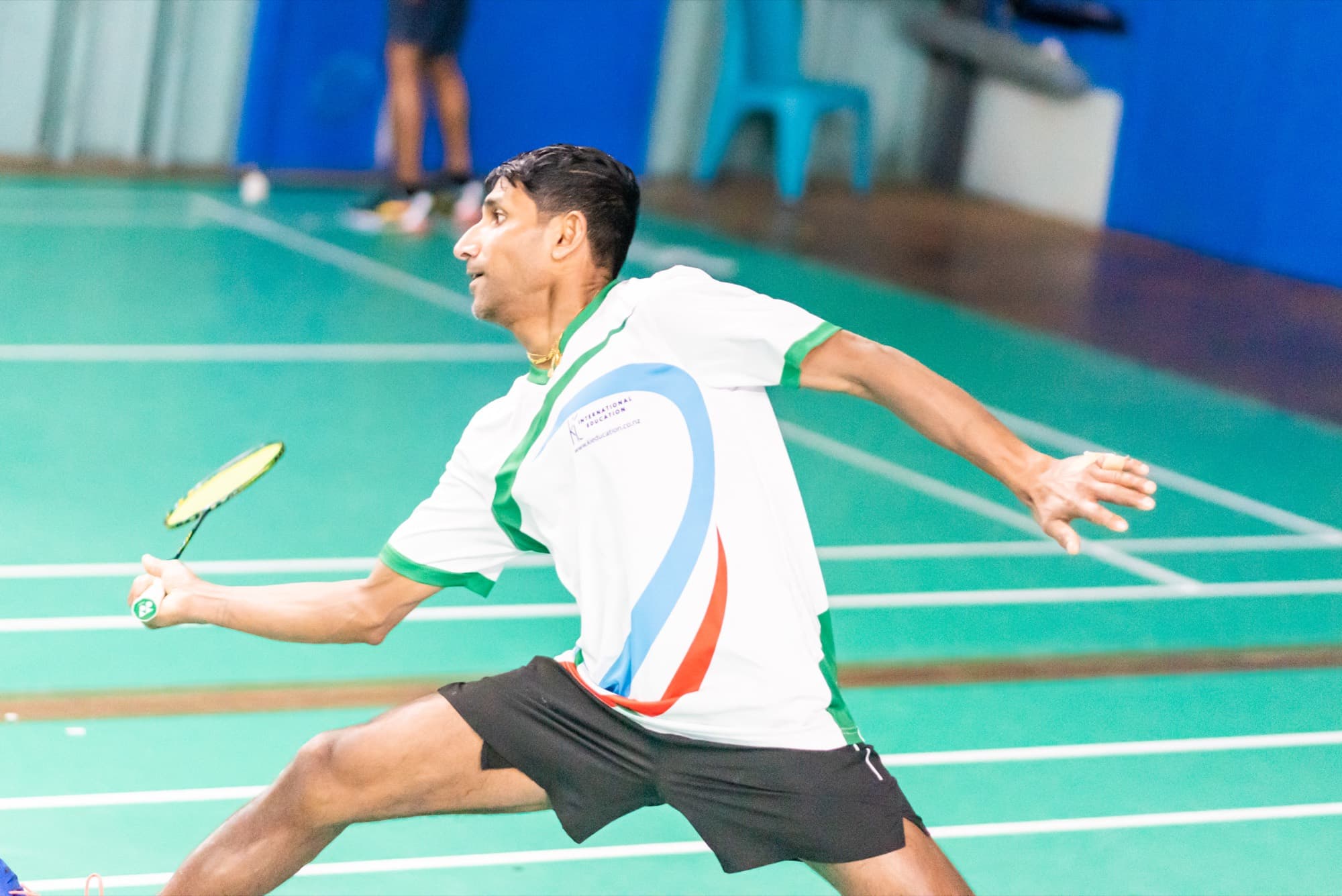 Southern Shots member playing a forehand during a club session